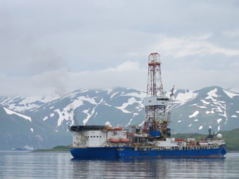 The Noble Discoverer in Unalaska in 2012. (KUCB file photo)