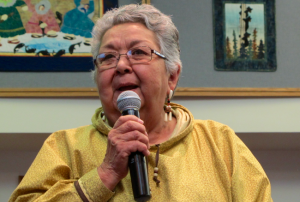 Bea Kristovich is the first woman Traditional Chief of AVCP. (Photo by Anna Rose MacArthur / KYUK)