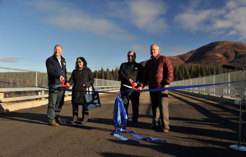 Wood River Bridge ribbon cutting