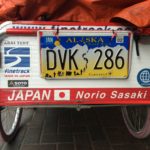 Worn tires show Sasaki's 30 miles-per-day in the summer, and 24 in the winter. (Photo by Scott Burton/KTOO)