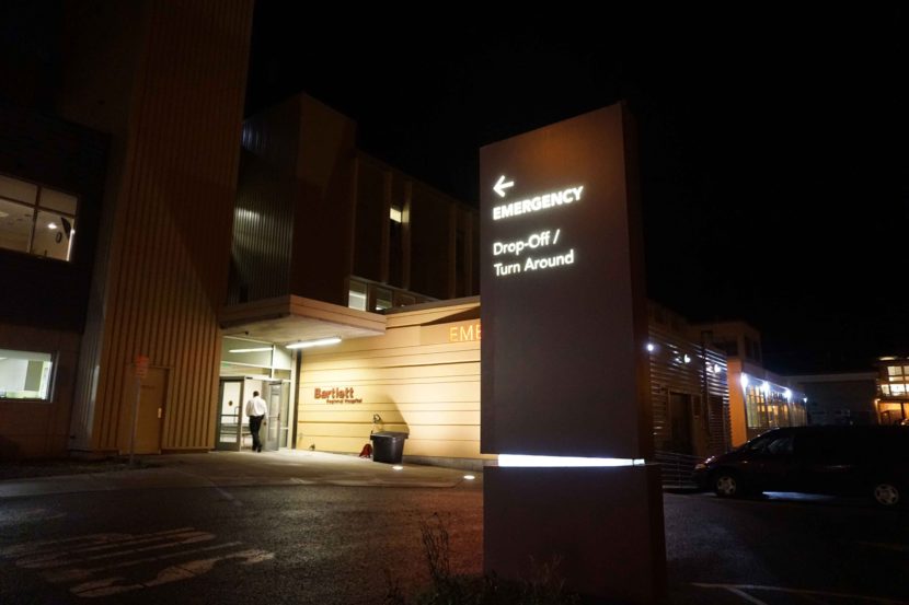 Emergency room entrance at Bartlett Regional Hospital. (Photo by Jennifer Canfield/KTOO)