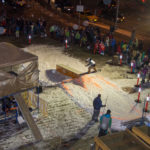 41 - Garrett, jumps at the Downtown Rail Jam Dec. 19th. (Photo by Mikko Wilson/KTOO)