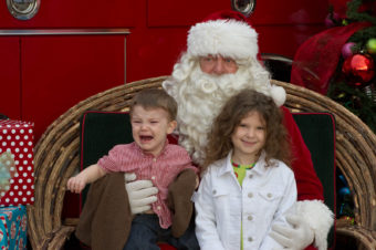 Brother and Sister with the Big Guy