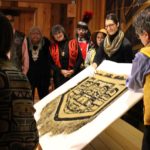 The Sealaska Heritage Institute recently acquired a Chilkat robe believed to be a funerary object. (Photo by Elizabeth Jenkins/KTOO)