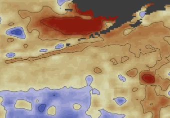 Sea surface temperatures July 2014