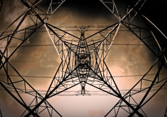 electricity power lines tower