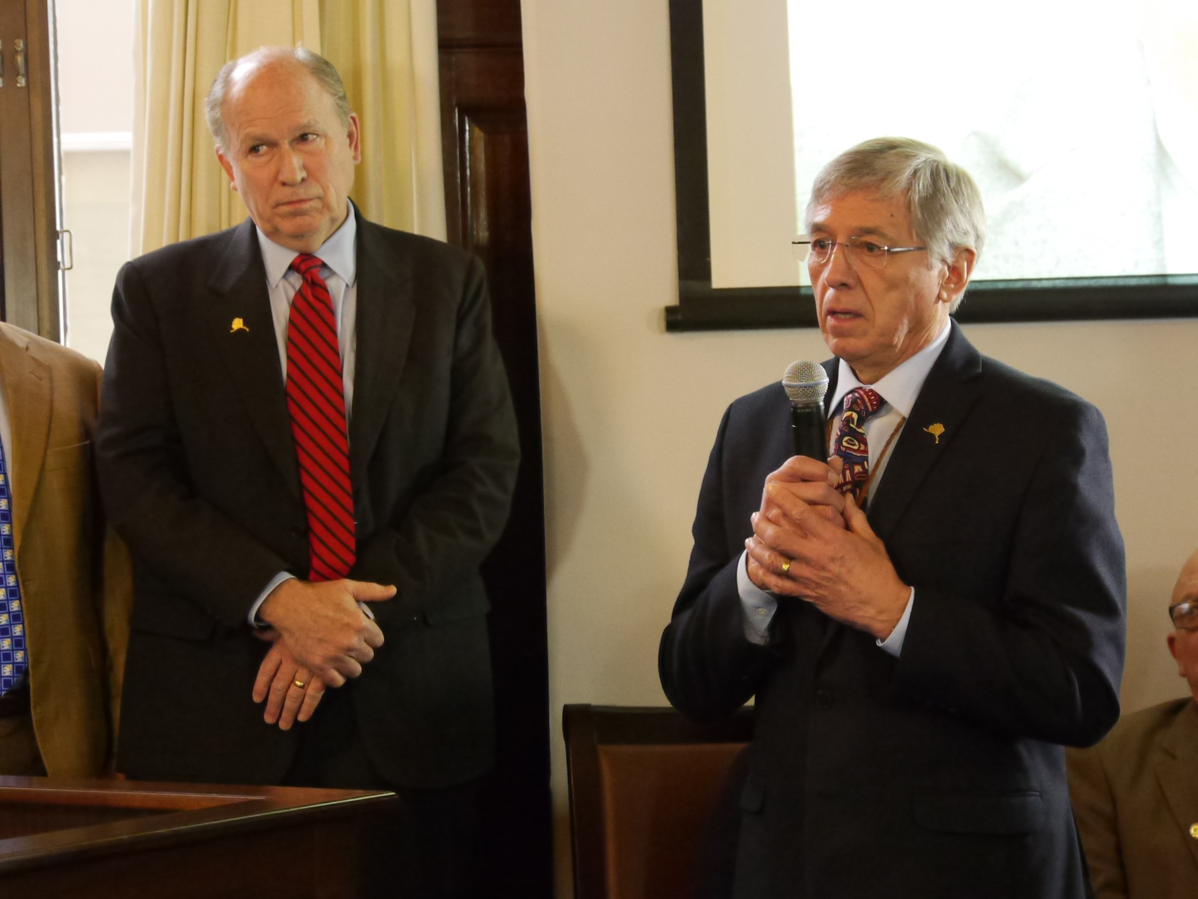 Lt. Gov. Byron Mallott at Max Gruenberg remembrance