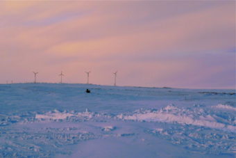 Wind turbines in Chevak