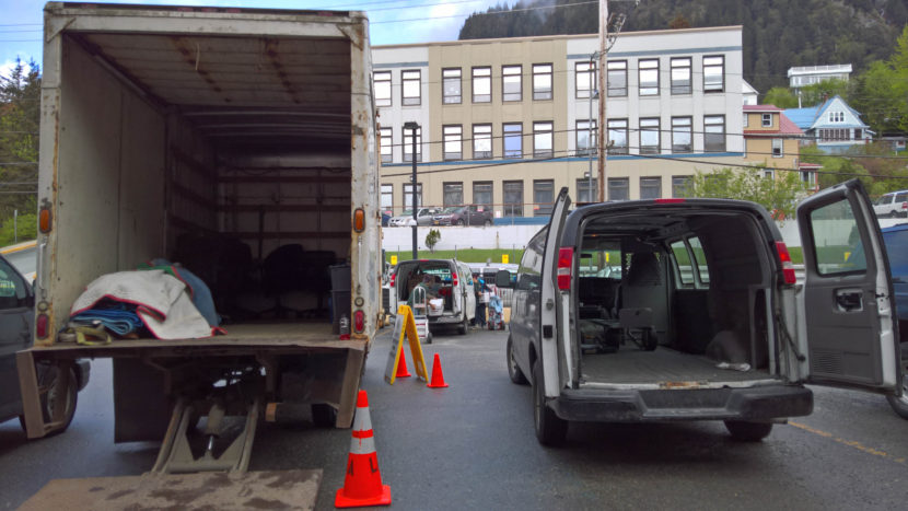 Moving Vans at the Capitol