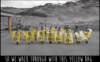 Unalaska fourth graders in "Paper Planes" community cleanup PSA