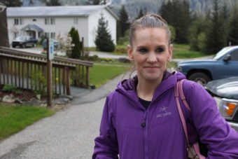 Kourtney Melton has been on the waitlist at Gruening Park for about eight months. (Photo by Elizabeth Jenkins/KTOO)