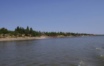Levelock is shown in this June 2015 photo. The community on the Kvichak River is working to build a fish processing plant, which it hopes will open next year. (Photo by Molly Dischner/KDLG)