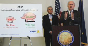 Lt. Gov. Byron Mallott & Gov. Bill Walker - budget vetoes