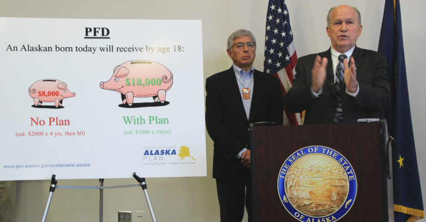 Lt. Gov. Byron Mallott & Gov. Bill Walker - budget vetoes