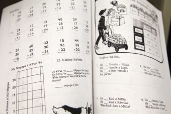 Hawaiian language curriculum. (Photo courtesy of Lance Twitchell)