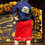 Models display the works of 18 Alaska Native designers at Celebration's first Native Fashion Show, sponsored by Sealaska Heritage Institute. Friday, June 10, 2016. (Photo by Annie Bartholomew/KTOO)