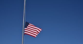Flag at half mast