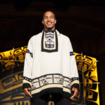 Models display the works of 18 Alaska Native designers at Celebration's first Native Fashion Show, sponsored by Sealaska Heritage Institute. Friday, June 10, 2016. (Photo by Annie Bartholomew/KTOO)