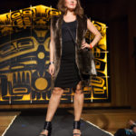 Models display the works of 18 Alaska Native designers at Celebration's first Native Fashion Show, sponsored by Sealaska Heritage Institute. Friday, June 10, 2016. (Photo by Annie Bartholomew/KTOO)