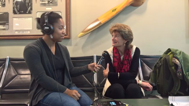 Lakeidra Chavis and Sen. Lisa Murkowski 2016 08 25