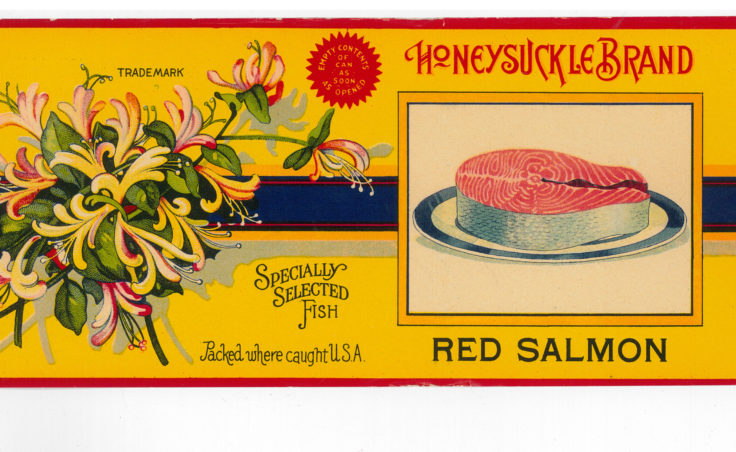 Canned salmon label courtesy of Karen Hofstad