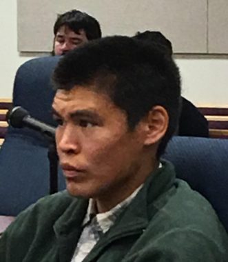 Derek Adams at Bethel Sentencing CREDIT ADRIAN WAGNER / KYUK