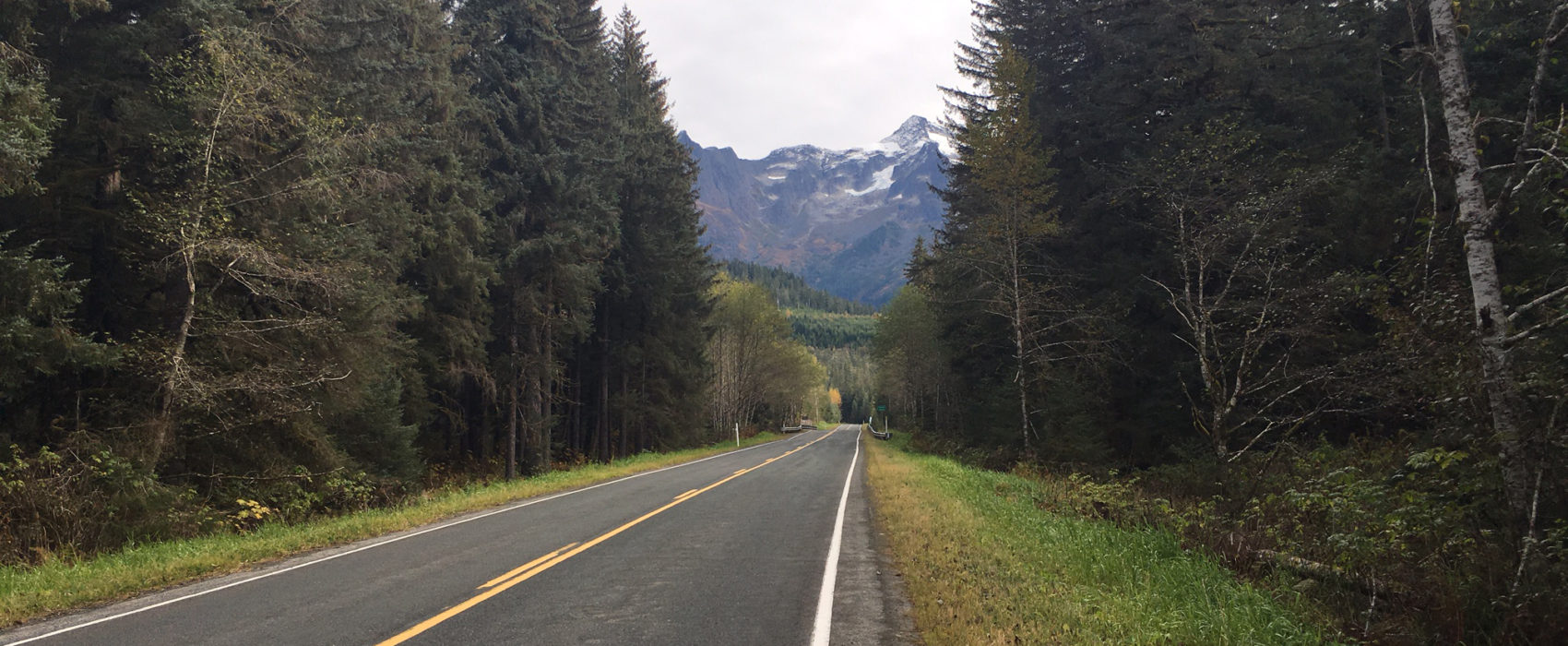 Glacier Highway stretches north on Oct. 4, 2016.