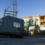 The Housing First Project under construction on November 17, 2016. (Photo by David Purdy/KTOO)