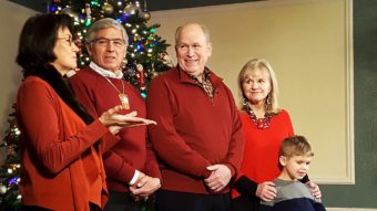 The Alaska Governor's Mansion hosted its annual holiday open house on Tuesday, Dec. 6, 2016 in Juneau. (Photo by Tripp J Crouse/KTOO)