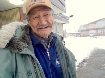 Matfie McCarr has been homeless since 2002, one of just a few in town who call the streets home. It's been his choice to live this way, he says, though he's not always proud of how he got here. (Photo by Avery Lill/KDLG)