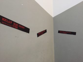 Names of victims adorned the walls at a commemoration of the Day to End Violence Against Sex Workers on Dec. 17, 2016 in Anchorage. (Photo by Anne Hillman/Alaska Public Media)