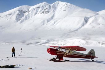 Mark Matters and his plane. (Photo by Dave Cannon)