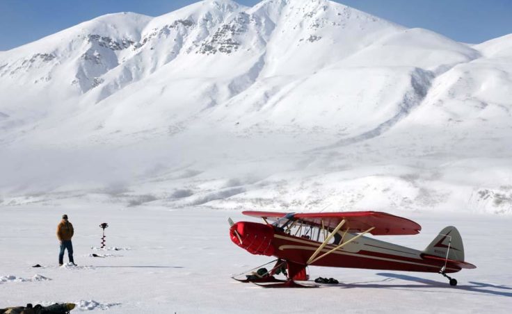 Mark Matters and his plane. (Photo by Dave Cannon)