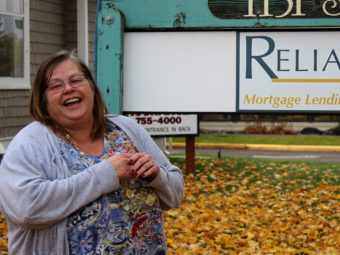 Ruth McCafferty, who works in Kalispell, Mont., credits the training she got through the state's Medicaid expansion with helping her get a good job. Eric Whitney / MTPR