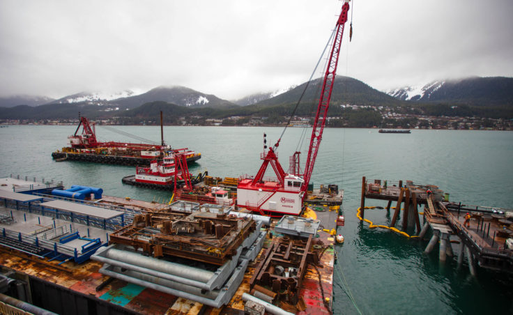 New cruise ship terminal on January 25, 2017 (Photo by David Purdy/KTOO)