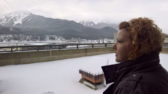 Victoria Schoenheit at SOB with snow