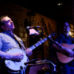 Jeremy "Junior" Kane of the Great American Bluegrass Band plays Saturday at the Alaska. (Photo by Annie Bartholomew/KTOO)