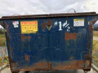 A second dumpster was placed on the Airport Dike Trail in May 2017 to help keep the trail clean from dog waste.
