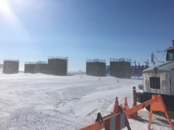 Responders from the Alaska Department of Environmental Conservation, federal Environmental Protection Agency, the North Slope Borough and BP Exploration Alaska have been established to respond to natural gas and crude oil discharge near Prudhoe Bay, Alaska.