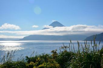 Mount Cleveland in July of 2016. (Photo courtesy John Lyons/Alaska Volcano Observatory/U.S. Geological Survey)