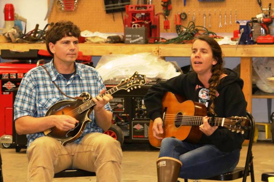 Jason Norris, left, and Stella Lyn are music instructors with the Alaska nonprofit Dancing with the Spirit. (Photo courtesy Hollis School)