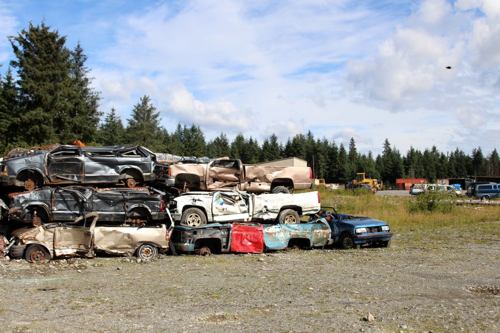 Yakutat’s dump was out of state compliance for decades, attracting bears at all hours. Through new staff, a 1 percent sales tax, and grant money from the Yakutat Tlingit Tribe, the city now operates one of the tidiest dumps in the state without barging their trash off-site. (Photo by Emily Kwong/KCAW)