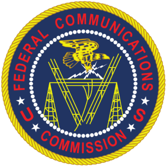 The seal of the Federal Communications Commission.
