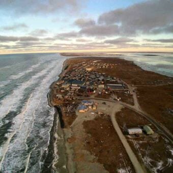 Shishmaref, from above. (Photo courtesy of Dennis Davis.)