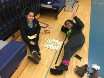 Kodiak residents evacuated to the high school during a tsunami warning on Jan. 23, 2018. (Photo by Mitch Borden / KMXT)
