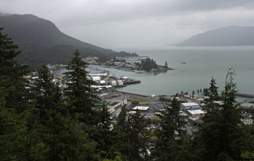 Wrangell as seen from Mount Dewey on July 24, 2014.