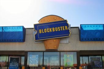 Blockbuster on Debarr Road in Anchorage is one of the few remaining in the U.S. (Photo by Emily Russell/Alaska Public Media)