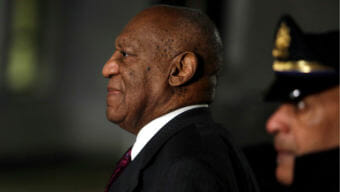 (ONE TIME USE ONLY) Bill Cosby departs the Montgomery County Courthouse in Norristown, Pa. on Wednesday. (Photo by Jacqueline Larma/Associated Press)