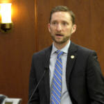 Rep. Jason Grenn, I-Anchorage, speaks during a House Floor Session in the Capitol in Juneau on Feb. 10, 2017.