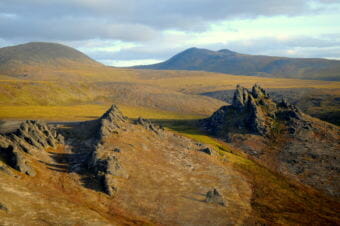 The Serpentine Tors in western is likely a similar landscape to what the first Alaskans encountered 20,000 years ago. (Photo courtesy National Park Service, Alaska)